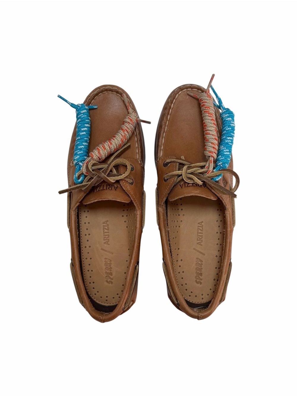 Sperry x Aritzia AO Boat Shoe Smooth Leather in Sahara Sand - Picture 4 of 6